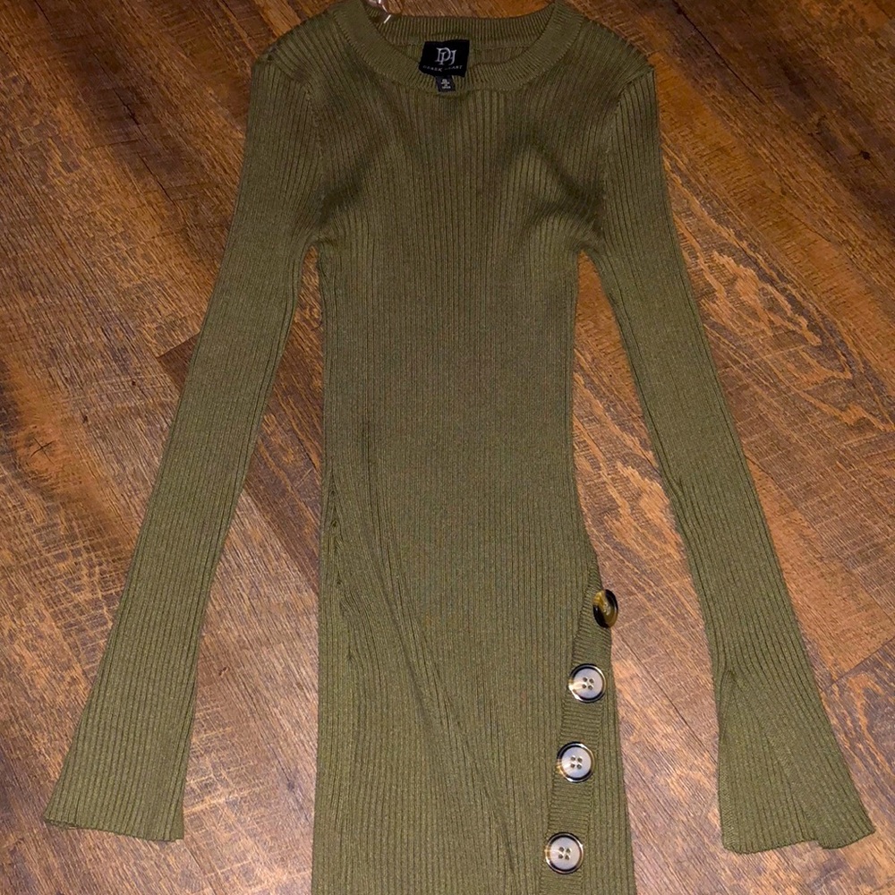 Olive green dress